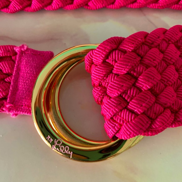Lilly Pulitzer Accessories - Lilly Pulitzer size large hot pink braided belt.
